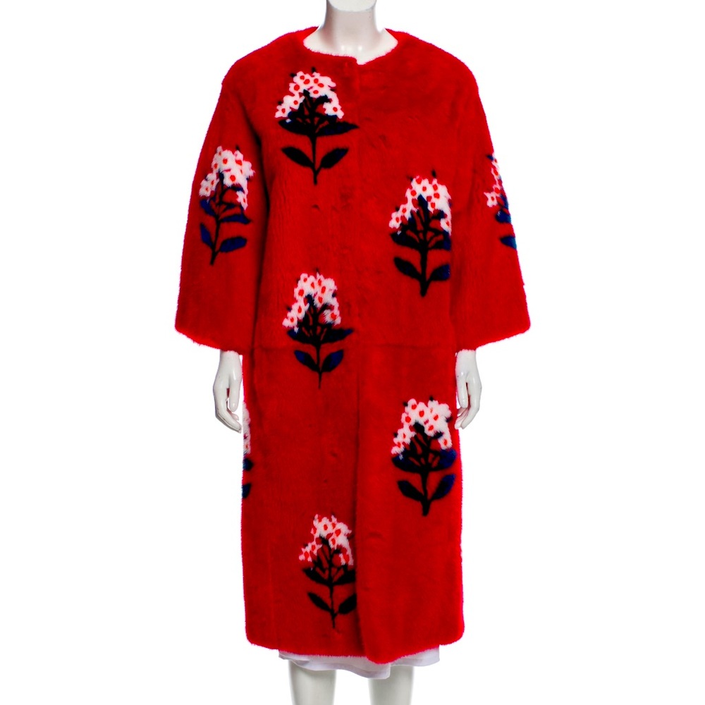 Carolina Herrera mink coat